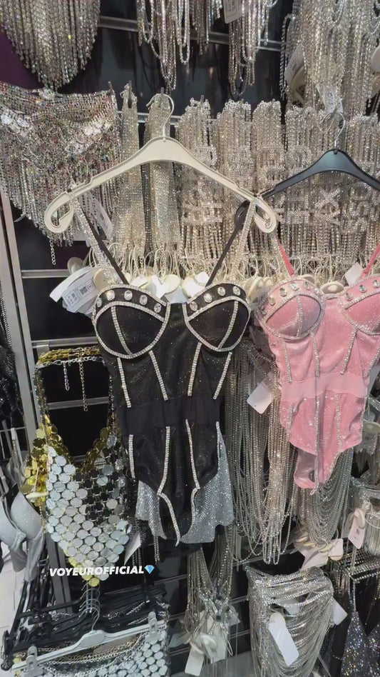 Simli Taşlı Body💎