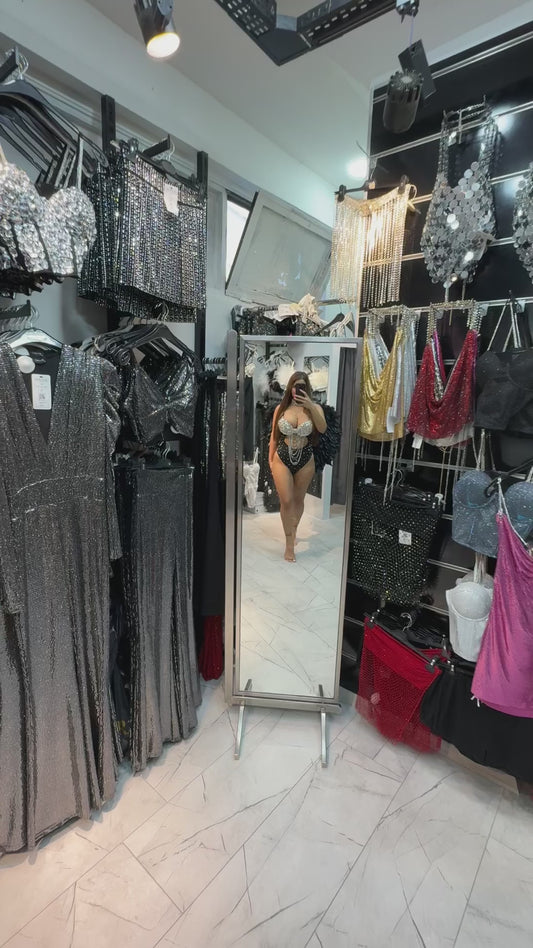 Kristal Taşlı Body