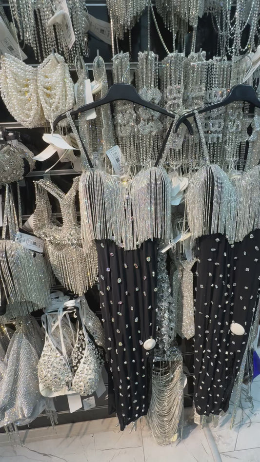 Kristal Taşlı Elbise