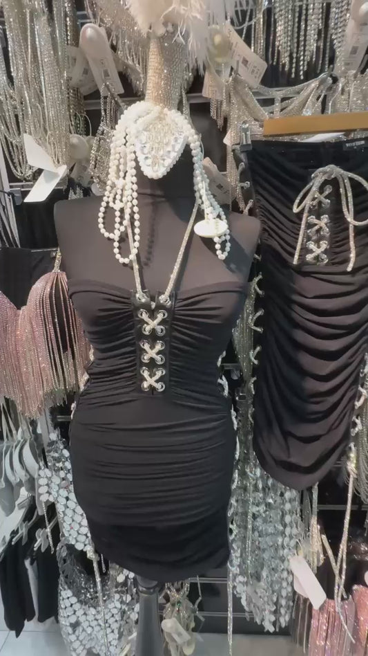 Straplez Tül Elbise